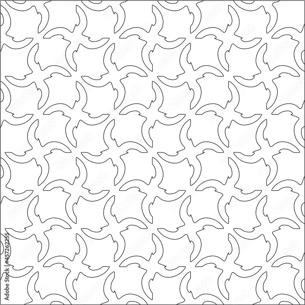 Vector pattern with symmetrical elements . Repeating geometric tiles from striped elements. black patterns. Vector pattern with symmetrical elements . Repeating geometric tiles from striped elements. black patterns.