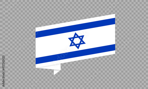 Waving flag of Israel isolated  on png or transparent  background,Symbol of Israel,template for banner,card,advertising ,promote, vector illustration top gold medal sport winner country