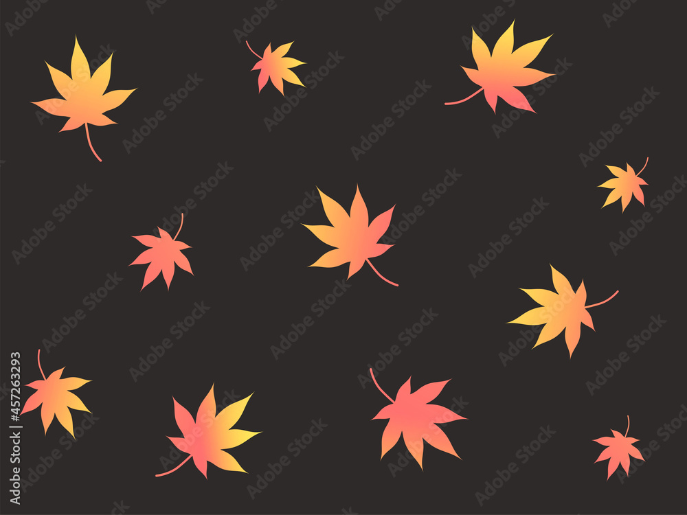紅葉のシームレス背景 紅葉のシームレス背景