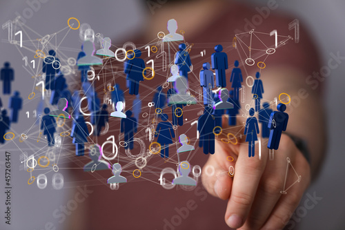 Fototapeta Naklejka Na Ścianę i Meble -  HR - Human resources management and recruitment concept