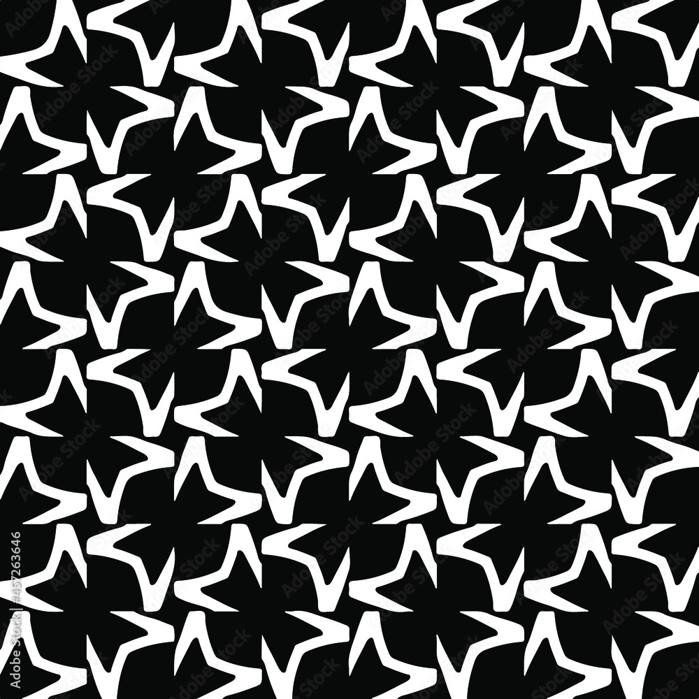 Seamless vector pattern in geometric ornamental style. Black pattern. Seamless vector pattern in geometric ornamental style. Black pattern.