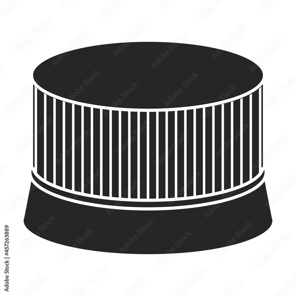 Cap bottle vector icon.Black vector icon isolated on white background cap bottle. Cap bottle vector icon.Black vector icon isolated on white background cap bottle.