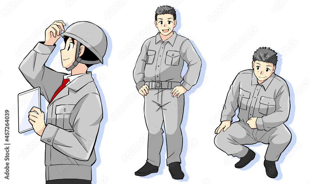 建設業で働く男性作業員のイラスト Stock Illustration Adobe Stock 建設業で働く男性作業員のイラスト Stock Illustration Adobe Stock