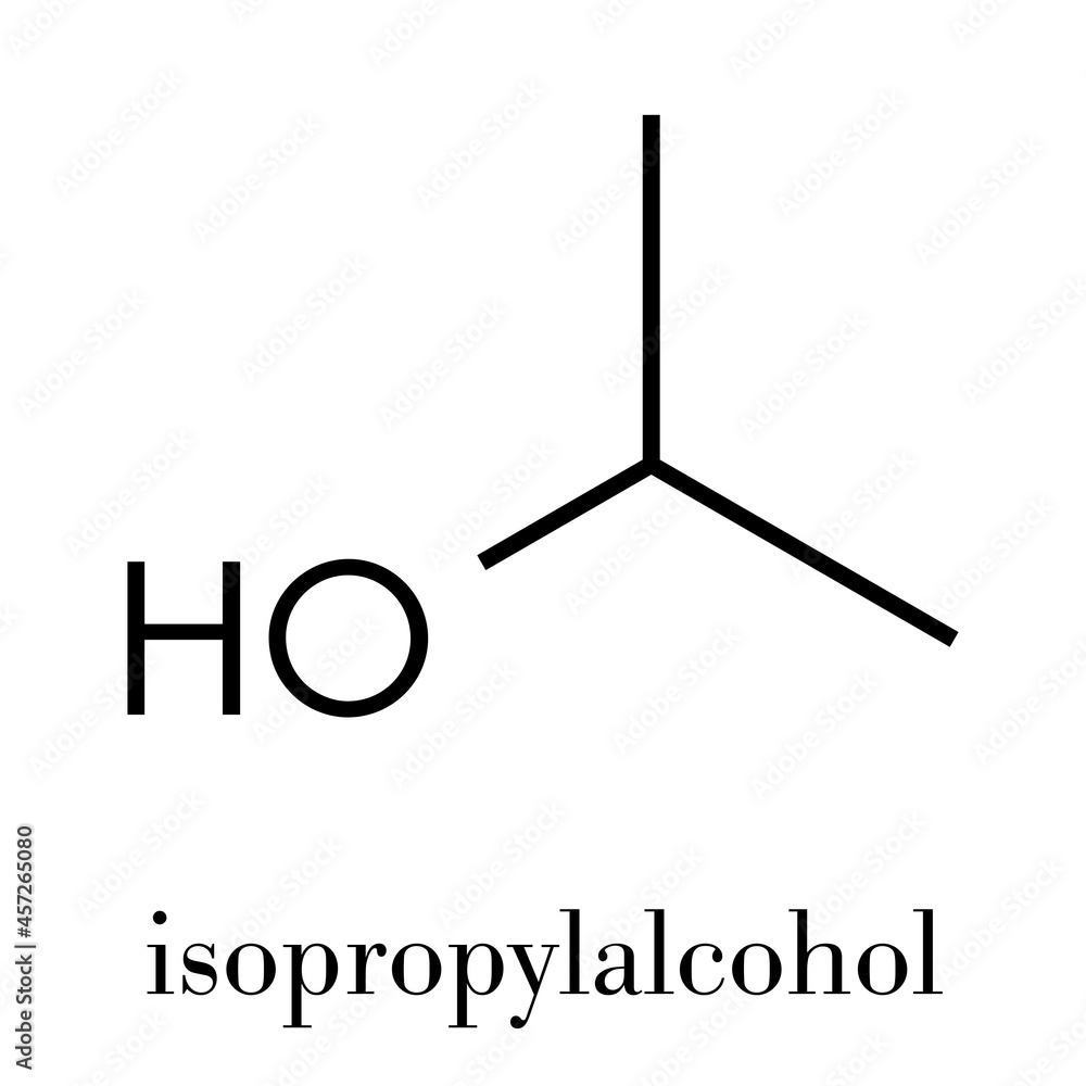 Isopropylalcohol isopropanol 2 propanol Molecule Used In isopropylalcohol-isopropanol-2-propanol-molecule-used-in