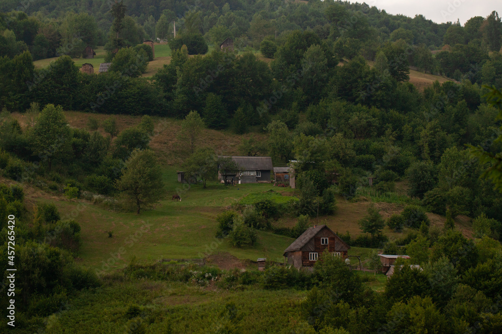 Beautiful landscape in the Carpathian mountains. Beautiful landscape in the Carpathian mountains.