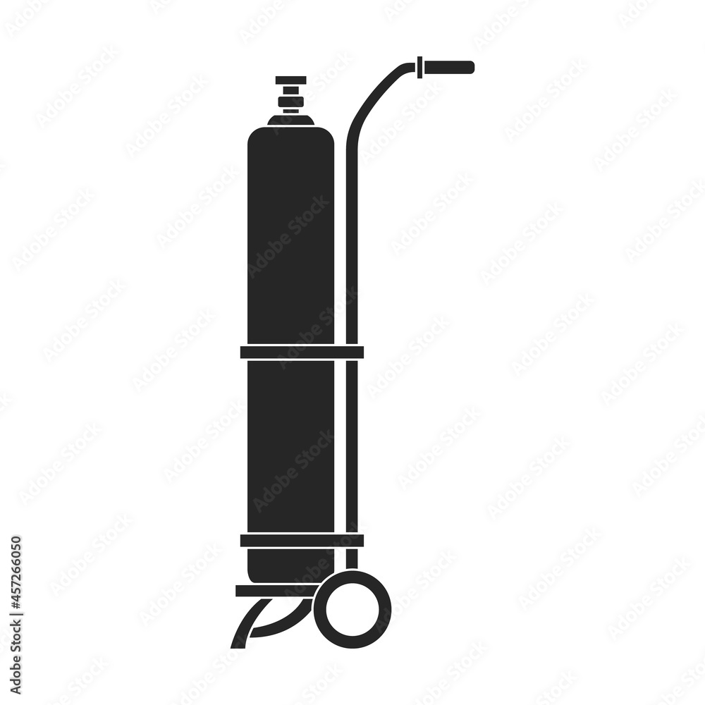 Gas cylinder vector black icon. Vector illustration lpg on wite background. Isolated black illustration icon of gas cylinder. Gas cylinder vector black icon. Vector illustration lpg on wite background. Isolated black illustration icon of gas cylinder.