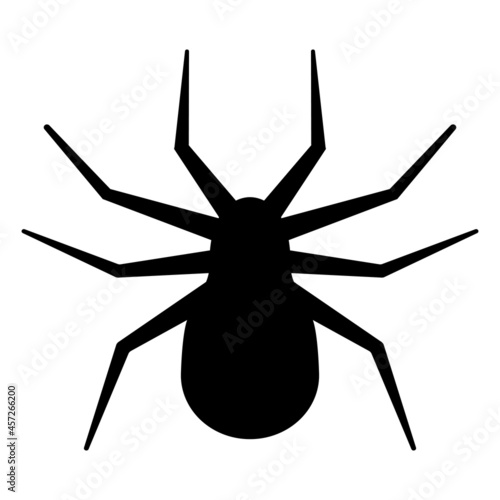 Spider silhouette decoration photo for halloween party