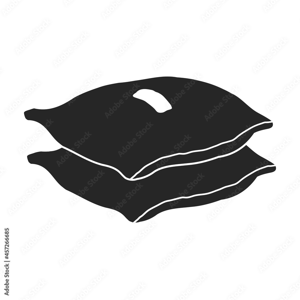 Agriculture bag of flour vector icon.Black vector icon isolated on white background agriculture bag of flour.