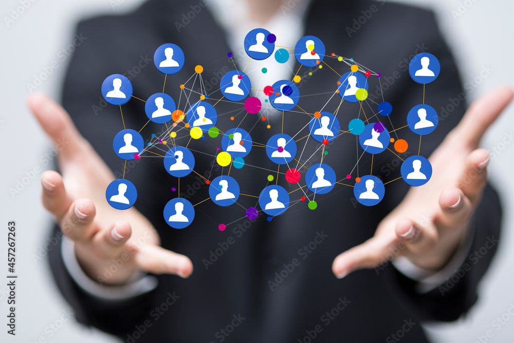 Business and communications group digital Business and communications group digital