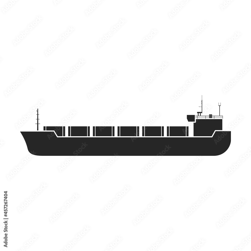 Barge vector icon.Black vector icon isolated on white background barge.