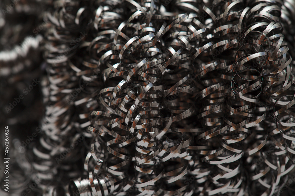 macro kitchen background, Metal scouring ball macro kitchen background, Metal scouring ball