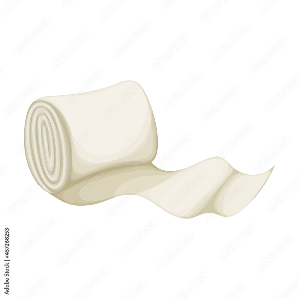 Bandage vector cartoon icon. Vector illustration band on white background. Isolated cartoon illustration icon of bandage . Bandage vector cartoon icon. Vector illustration band on white background. Isolated cartoon illustration icon of bandage .
