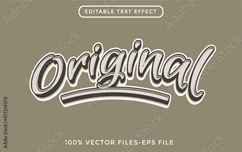 Original - illustrator editable text effect Premium Vector