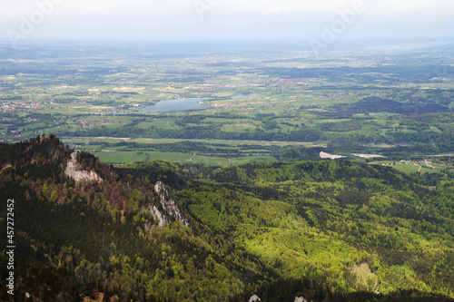 Panorama of Murnauer Moos from Herzogstand  Germany