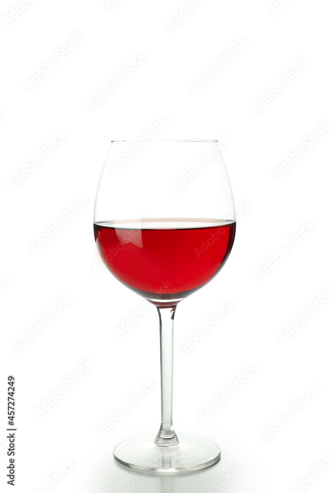 Glass of red wine isolated on white background Glass of red wine isolated on white background