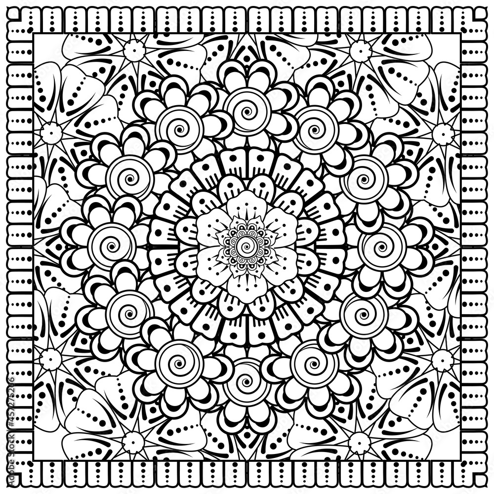 mehndi flower decorative ornament in ethnic oriental style, doodle ornament, outline hand draw. mehndi flower decorative ornament in ethnic oriental style, doodle ornament, outline hand draw.