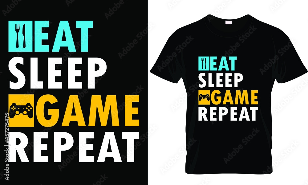 Eat sleep game/play/pubg repeat - funny text with controller and geometric shapes, Good for textile, t-shirt, Eat sleep game/play/pubg repeat - funny text with controller and geometric shapes, Good for textile, t-shirt,