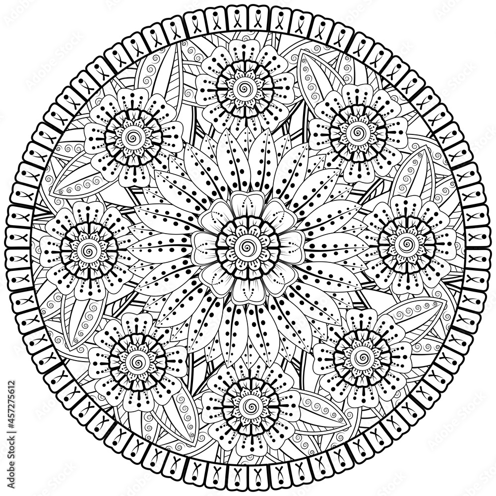 mehndi flower decorative ornament in ethnic oriental style, doodle ornament, outline hand draw. mehndi flower decorative ornament in ethnic oriental style, doodle ornament, outline hand draw.