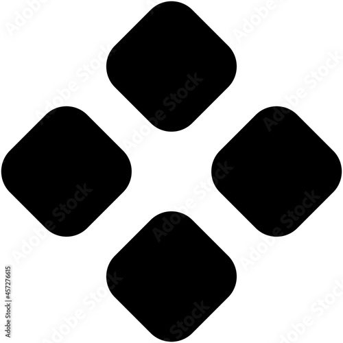 controller icon on white background photo