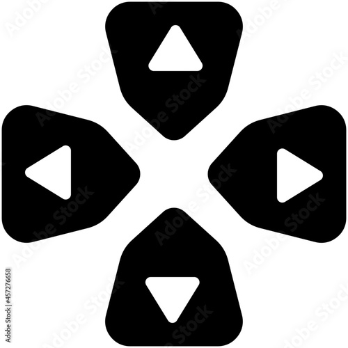 controller icon on white background