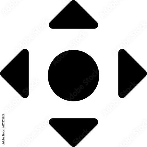 controller icon on white background