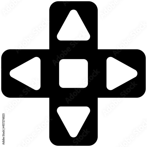 controller icon on white background