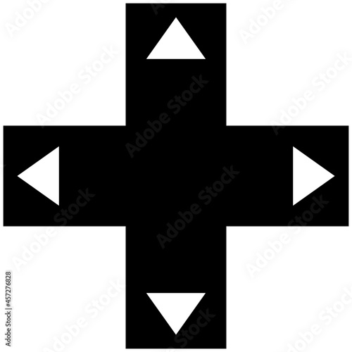 controller icon on white background