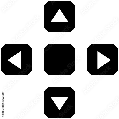 controller icon on white background