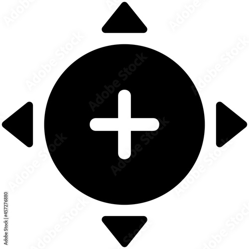 controller icon on white background