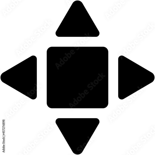 controller icon on white background