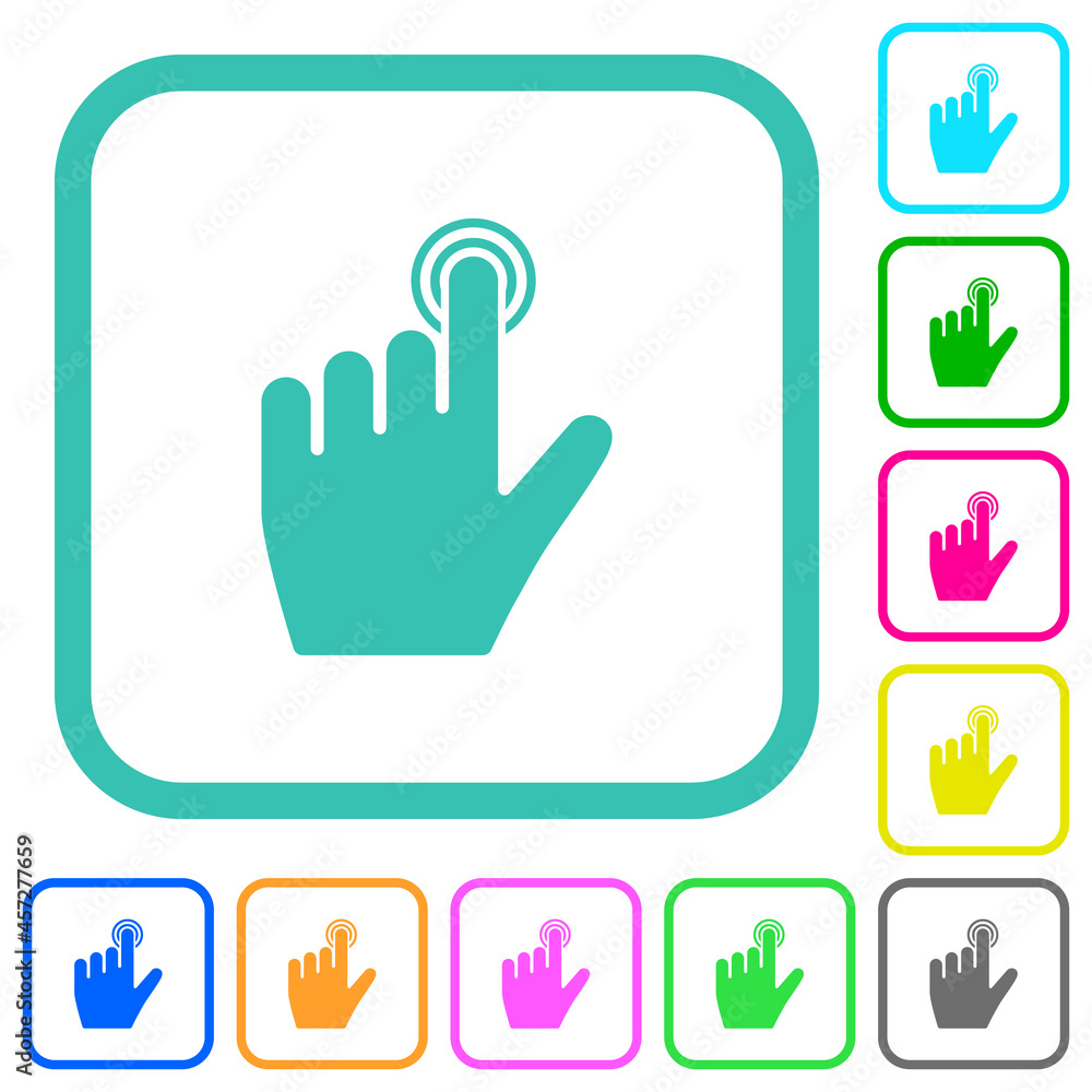 left handed clicking gesture vivid colored flat icons left handed clicking gesture vivid colored flat icons