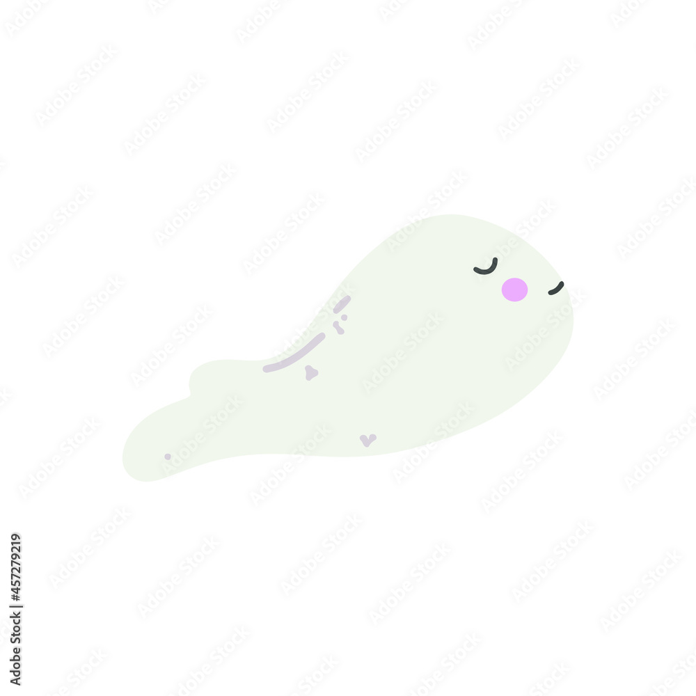 little ghost on white background isolated halloween icon vector design nursery cute spooky haunted house supernatural little ghost on white background isolated halloween icon vector design nursery cute spooky haunted house supernatural
