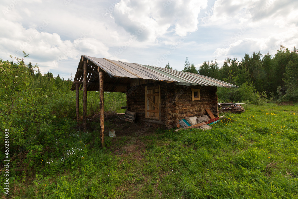 Dyatlov pass house in the forest