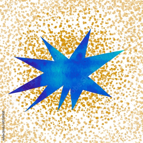 Star illustration for winter holidays design 