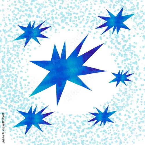Star illustration for winter holidays design 
