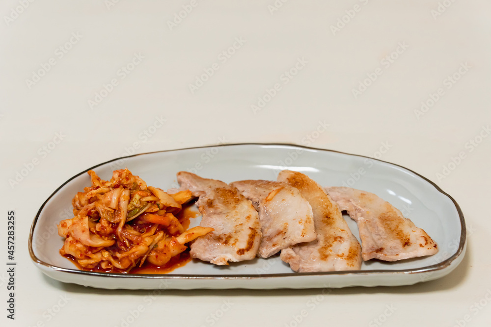 豚バラとキムチ