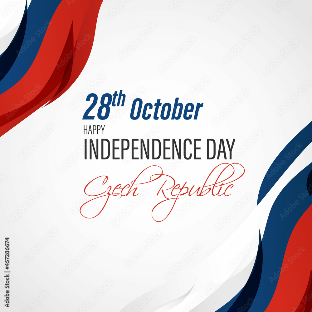 vector illustration for Czeck republic independence day-27 October