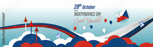 vector illustration for Czeck republic independence day-27 October