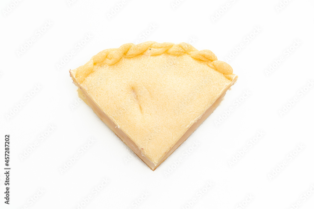 Toddy palm pies on white background