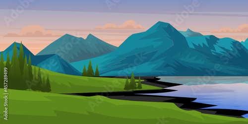 Mountains Background 

