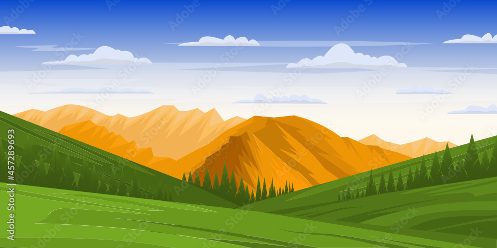 Fototapeta premium Mountains Background