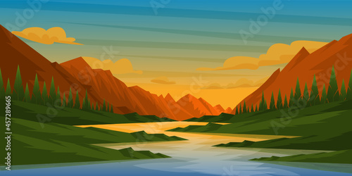 Mountains Background 

