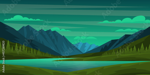 Mountains Background 

