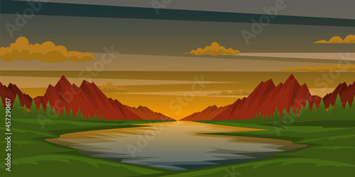 Mountains Background   