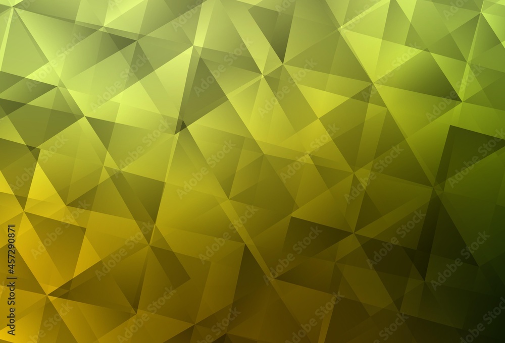 Light Green, Yellow vector abstract mosaic pattern. Light Green, Yellow vector abstract mosaic pattern.
