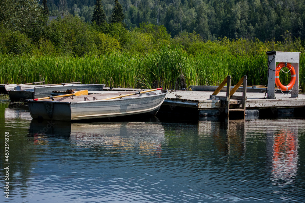 boats on the lake