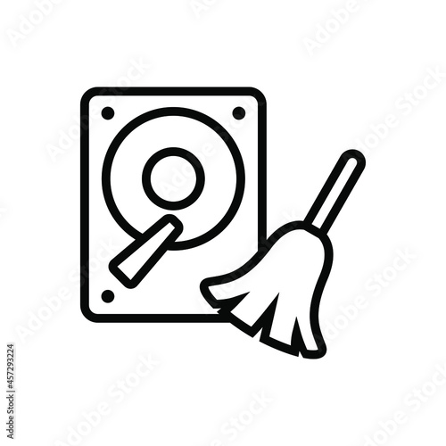 Disk cleaner icon