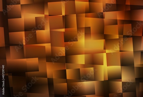 Dark Orange vector layout with lines, rectangles.