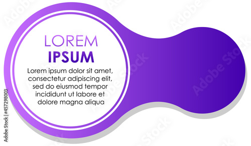 Circle purple gradient abstract banner template