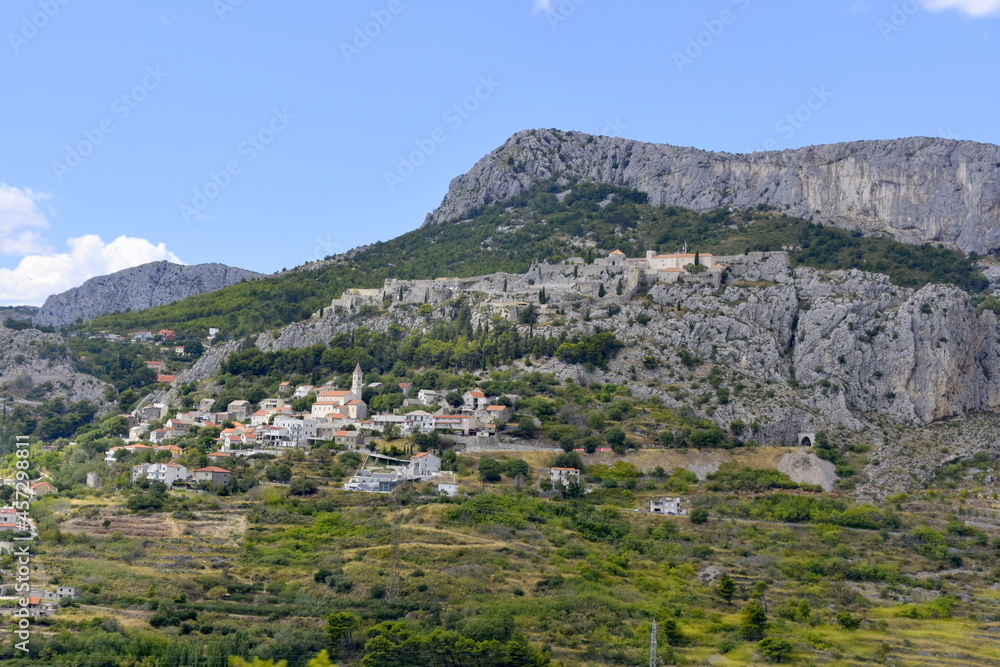 Obraz premium Klis Fortress, located near Split in Croatia, has existed since the Roman Empire, movie, Game of Thrones,